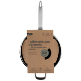 Ultimate Pro Ceramic Non-Stick Sauté Pan with Lid 28cm