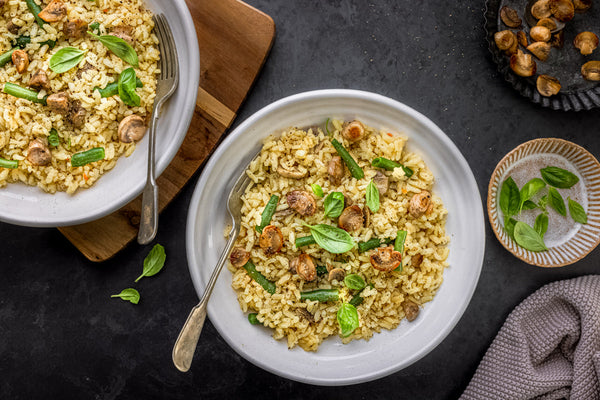 Green Beans and Mushroom Risotto Zyliss UK