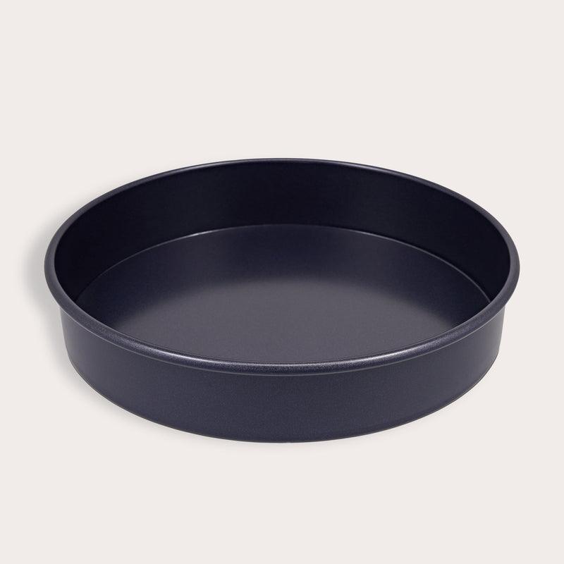 The Zyliss Durable Non-Stick Removable Base Cake Pan, featuring a carbon steel body and black finish, is shown on a plain background. A circular label at the top left reads 3 for 2 mix & match. #20cm/8"