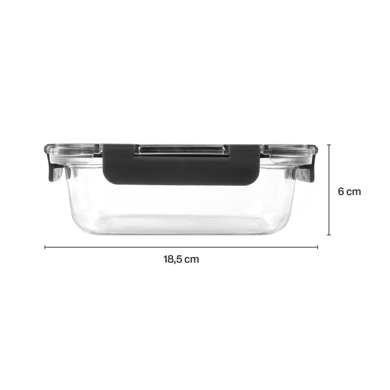 0.64L glass container