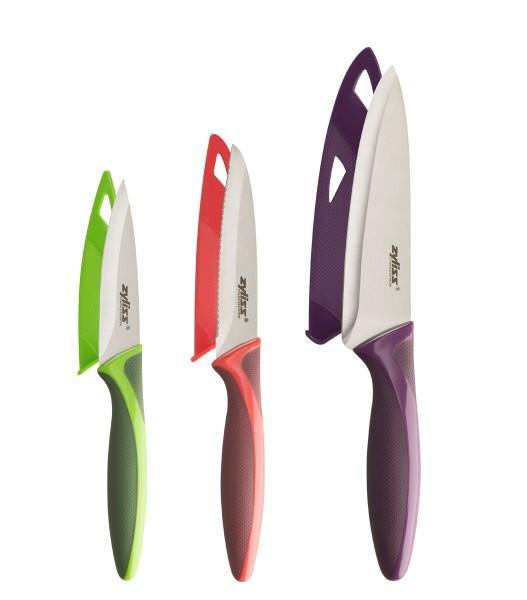 Zyliss Paring Knife 10cm Serrated Paring Knife and 13cm Utility Knife Set